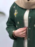 مانتو گلدوزی بابونه