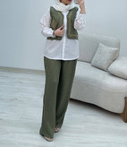 ست سه تیکه وست،شومیز،شلوار نازگل