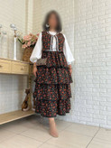 ست سه تیکه شومیز و جلیقه و دامن
