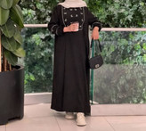 مانتو عبایی الیزه پاپیون