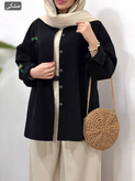 مانتو الیاف گلدوزی جدید مدل باکو
