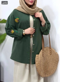 مانتو الیاف گلدوزی جدید مدل باکو