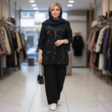 ست مانتو شلوار زنانه تابستانه مدل جدید طرح گازویئلی