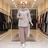 ست مانتو شلوار زنانه تابستانه مدل جدید طرح گازویئلی