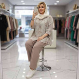 ست مانتو شلوار زنانه تابستانه مدل جدید طرح گازویئلی