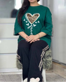 ست تیشرت و شلوار راحتی و خنک دخترانه و زنانه مدل جدید