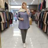 شومیز مانتویی خنک و جدید زنانه و دخترانه مدل هلیا