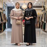 کفتان گلدوزی زنانه و دخترانه با جنس خنک مدل گلبرگ
