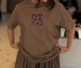 تیشرت باکسی جدید دخترانه با طرح دختر ایران