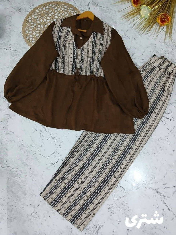 ست شومیز شلوار جدید و خنک زنانه و دخترانه شیک و جدید